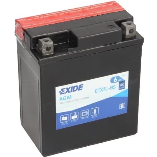 Аккумулятор Exide 6 CT-6-R AGM YTX7L-BSEXIDE