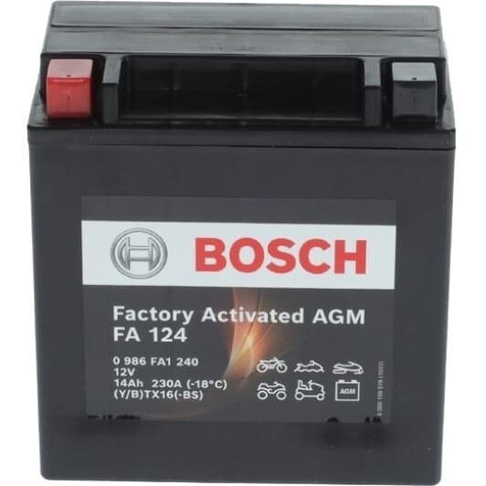 Аккумулятор Bosch 6 CT-14-L Factory Activated AGM 0986FA1240