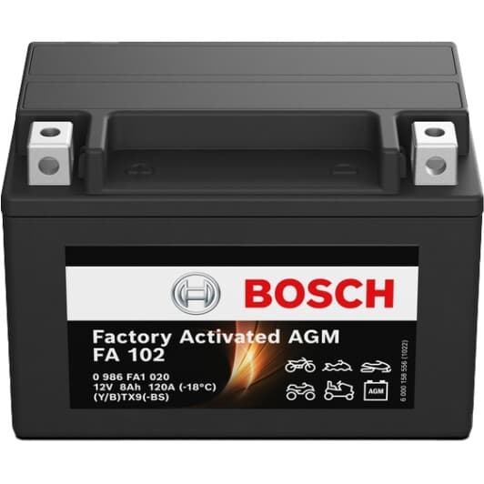 Акумулятор Bosch 6 CT-8-L Factory Activated AGM 0986FA1020