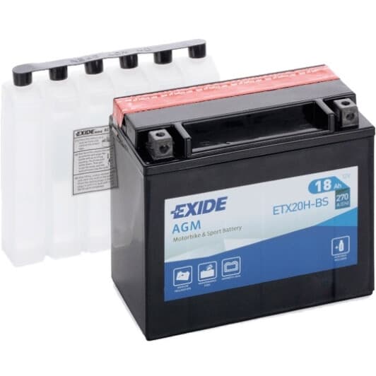 Акумулятор Exide 6 CT-18-L AGM ETX20H-BS