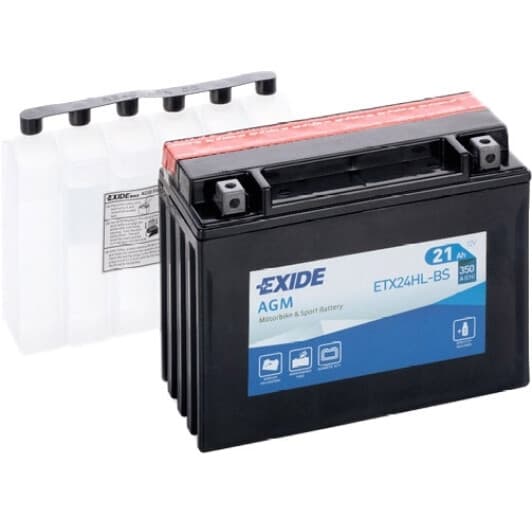 Аккумулятор Exide 6 CT-21-R AGM ETX24HL-BS