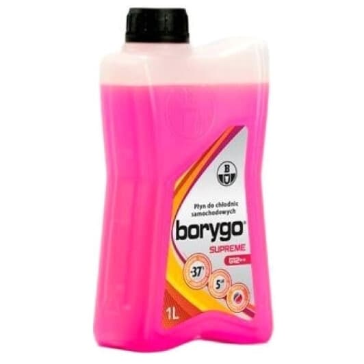 Borygo Supreme G12++ рожевий -37 °C, 1 л готовий антифриз