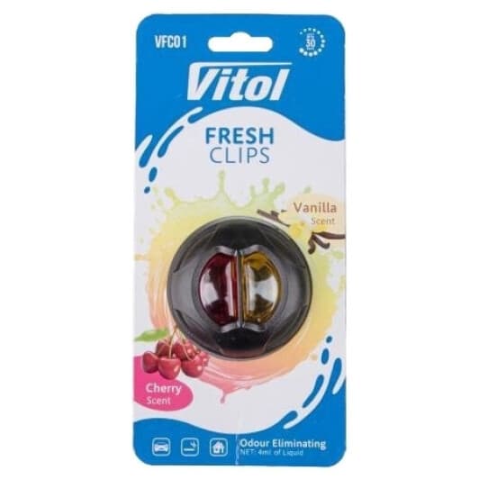 Ароматизатор Vitol Fresh Clips Cherry + Vanilla 3 мл
