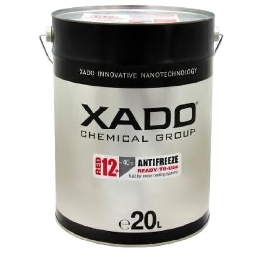 Xado (металл) G12+ красный -40 °C, 20 л (XA58507) готовый антифриз