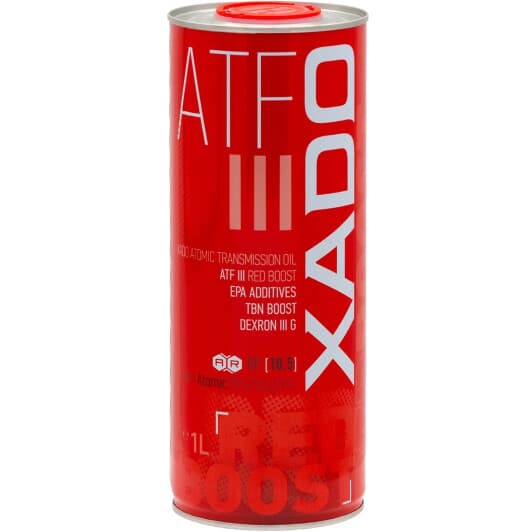 Трансмісійна олива Xado Atomic Oil ATF III Red Boost синтетична