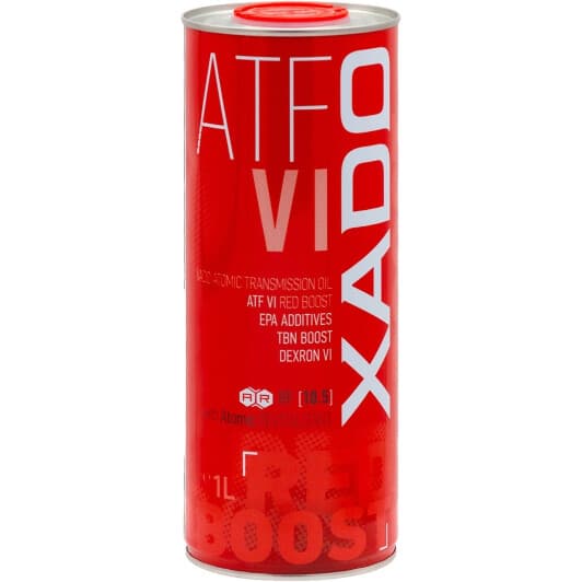 Трансмісійна олива Xado Atomic Oil ATF VI Red Boost синтетична