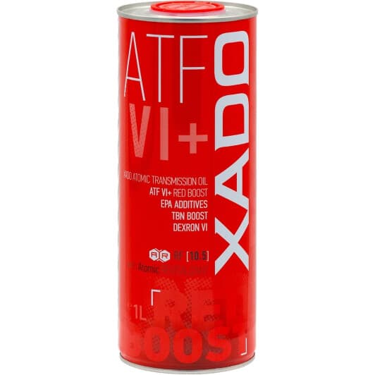 Трансмісійна олива Xado Atomic Oil ATF VI+ Red Boost синтетична