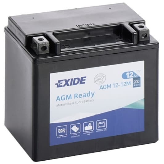 Аккумулятор Exide 6 CT-12-L AGM Ready AGM12-12