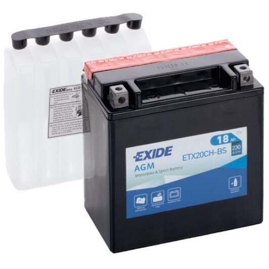Акумулятор Exide 6 CT-18-L AGM ETX20CH-BS