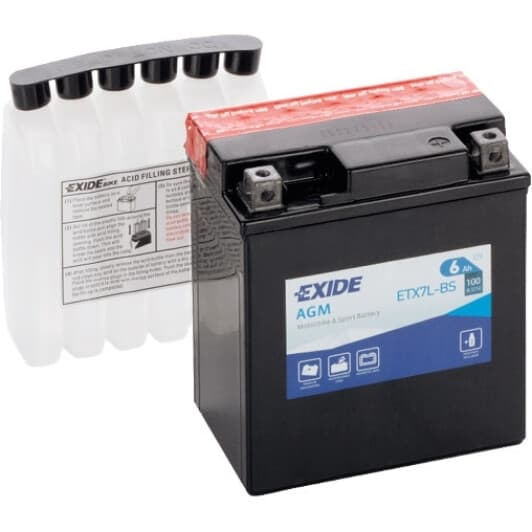Аккумулятор Exide 6 CT-6-R AGM ETX7L-BS