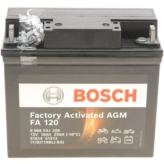 Аккумулятор Bosch 6 CT-18-R Factory Activated AGM 0986FA1200