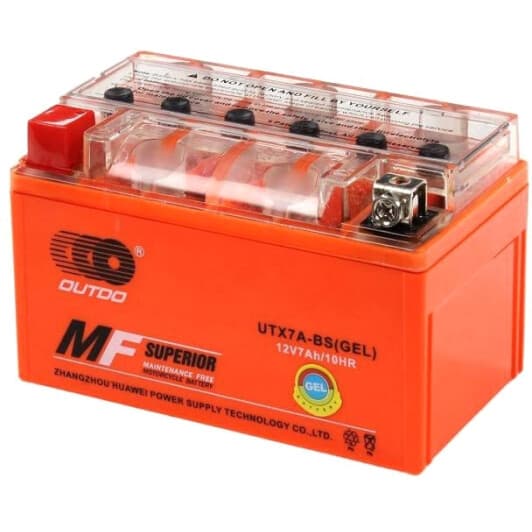 Аккумулятор Outdo 6 CT-7-L UTX7A-BSIGEL