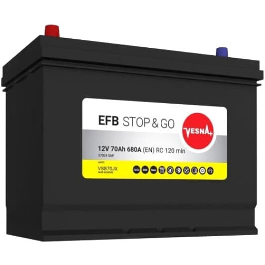 Аккумулятор Vesna 6 CT-70-L Stop & Go 313770
