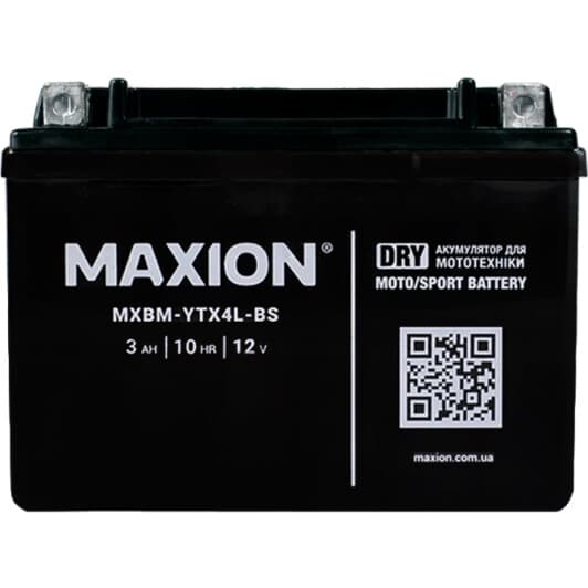 Аккумулятор Maxion 6 CT-3-R MXBM-YTX4L-BS_DRY