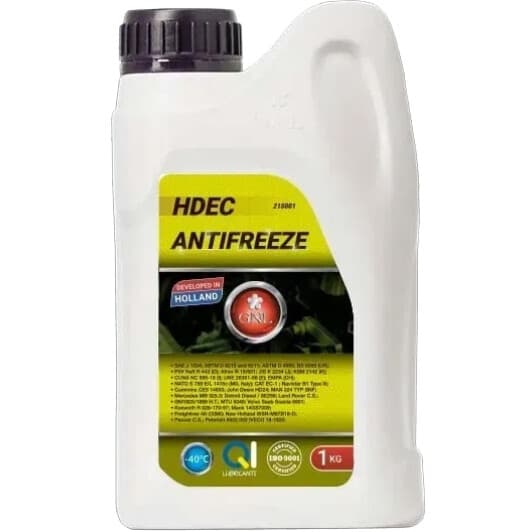 GNL HDEC жовтий -40 °C готовий антифриз