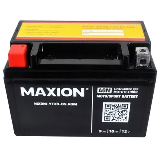 Акумулятор Maxion 6 CT-9-L MXBM-YTX9-BS