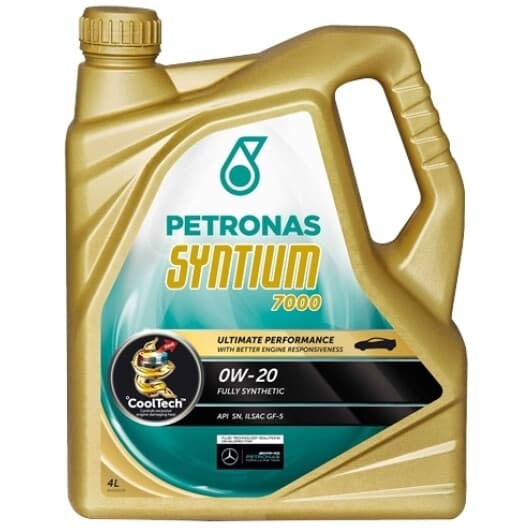 Petronas Syntium 7000 0W-20 (4 л) моторна олива