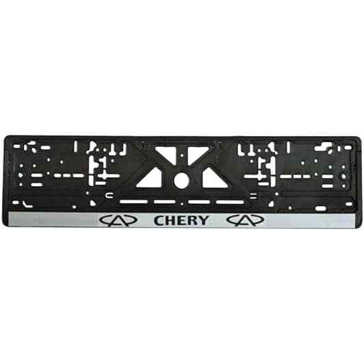 Рамка номерного знака Vitol 3796 цвет черный на Chery