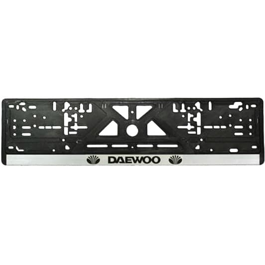 Рамка номерного знака Vitol 14353 колір чорний на Daewoo
