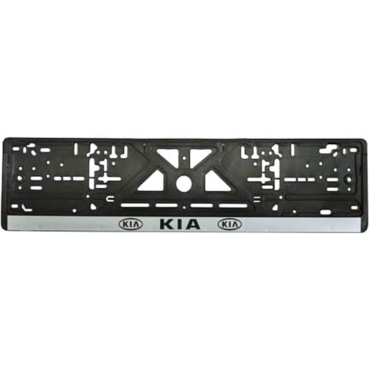Рамка номерного знака Vitol 18350 колір чорний на KIA