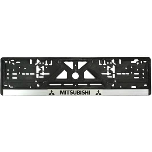 Рамка номерного знака Vitol 3391 цвет черный на Mitsubishi