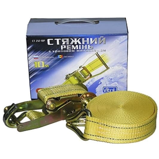 Стяжной ремень Vitol 5 т 10 м ST-212-10 YL