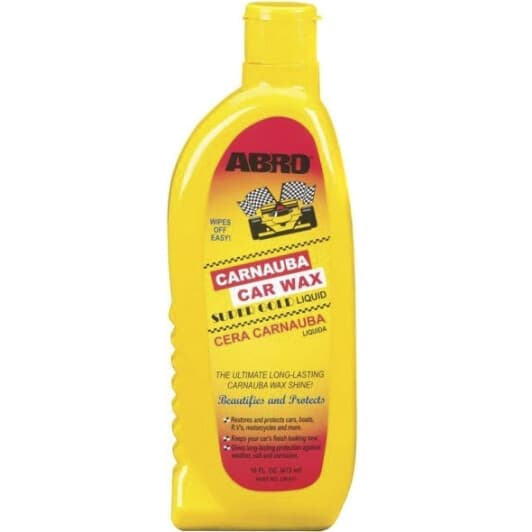 Поліроль для кузова ABRO Carnauba Car Wax Super Gold Liquid