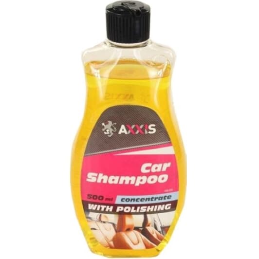 Автошампунь-поліроль концентрат Axxis Car Shampoo With Polishing з воском (500 мл)