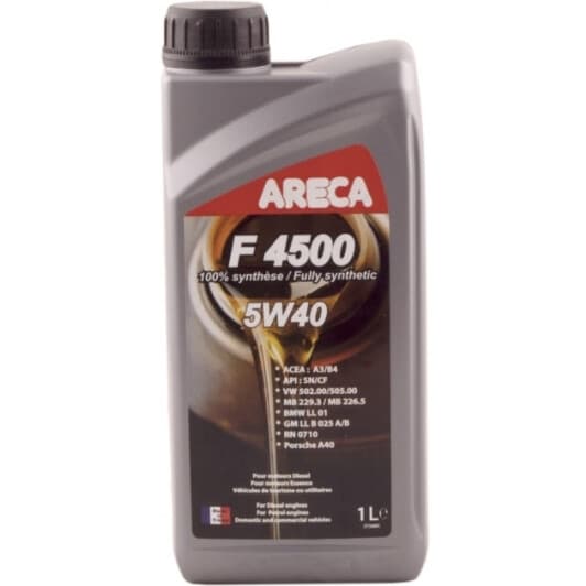 Areca F4500 5W-40 (1 л) моторна олива