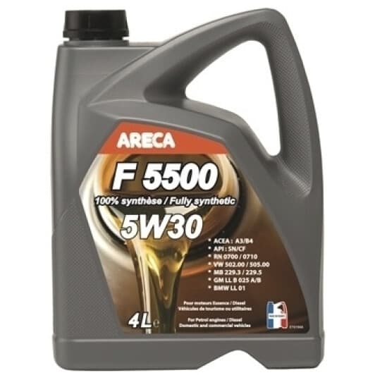 Areca F5500 5W-30 (4 л) моторное масло