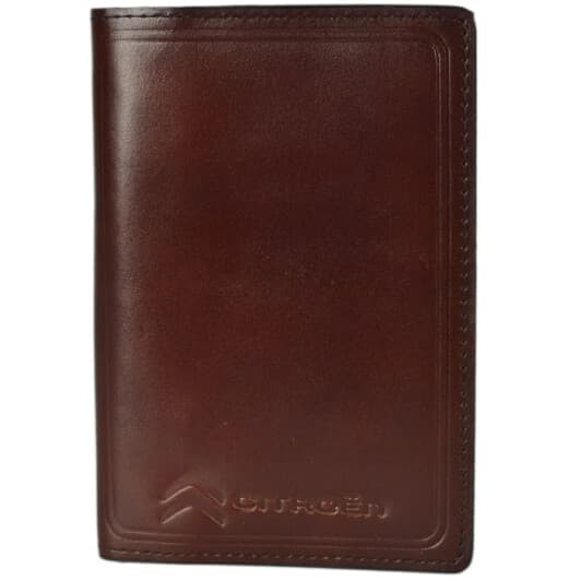 Портмоне-органайзер Poputchik 5141-027P с логотипом Citroen цвет коричневый