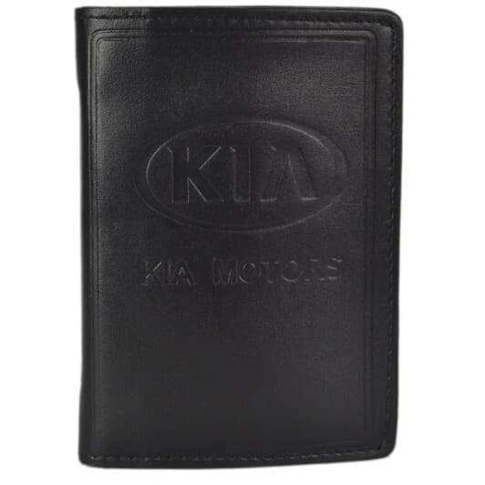 Портмоне-органайзер Poputchik 5053-029 з логотипом KIA колір чорний