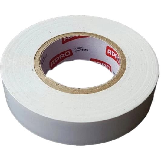 Изолента Apro et20white белая ПВХ 17 мм x 20 м