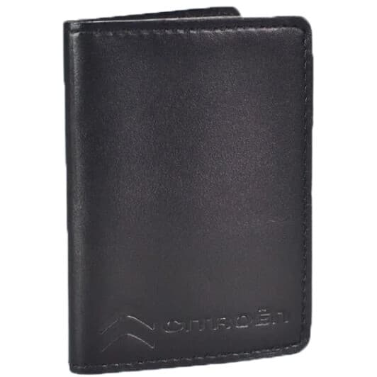 Обкладинка для прав і техпаспорта Poputchik 5071-027 з логотипом Citroen колір чорний