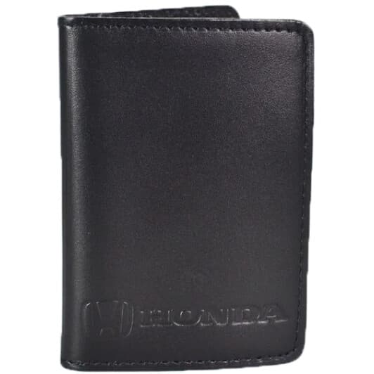 Обкладинка для прав і техпаспорта Poputchik 5071-033 з логотипом Honda колір чорний