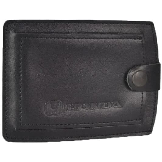 Обкладинка для прав і техпаспорта Poputchik 5072-033 з логотипом Honda колір чорний