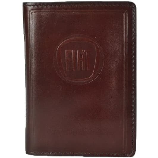 Портмоне-органайзер Poputchik 5053-026P с логотипом Fiat цвет коричневый