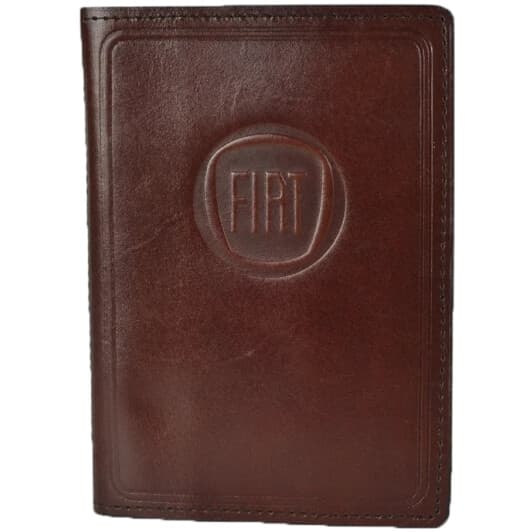 Портмоне-органайзер Poputchik 5141-026P с логотипом Fiat цвет коричневый