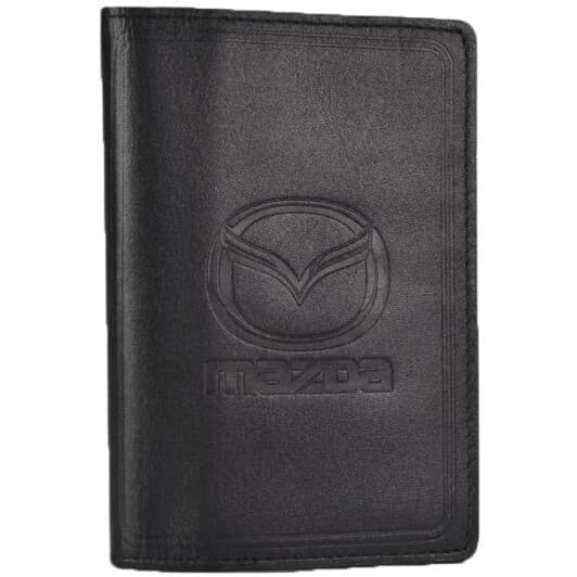 Портмоне-органайзер Poputchik 5141-038 з логотипом Mazda колір чорний