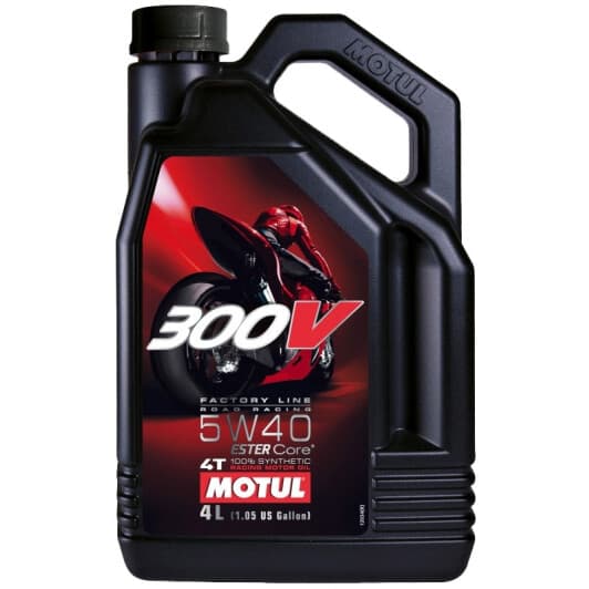 Motul 300V Factory Line Road Racing 5W-40, 4 л (836041) моторное масло 4T