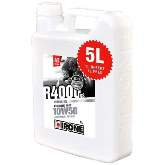 4T Ipone R 4000 RS 10W-50, 5 л (800396) моторна олива 4T