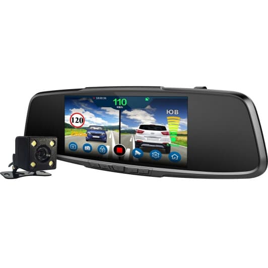 Видеорегистратор с радар-детектором Playme Vega Touch черный