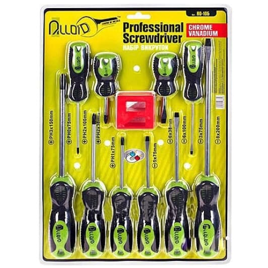 Набір викруток Alloid НО-10Б 10 шт.