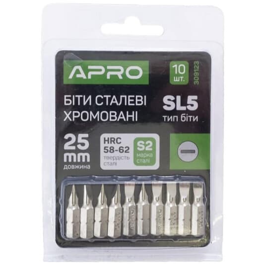 Набор бит Apro 309123 10 шт.