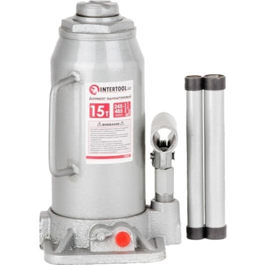 Домкрат Intertool пляшковий гідравлічний 15 т GT0027
