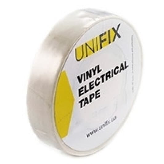 Изолента UNIFIX ETU-10WHITE белый ПВХ 18 мм х 10 м