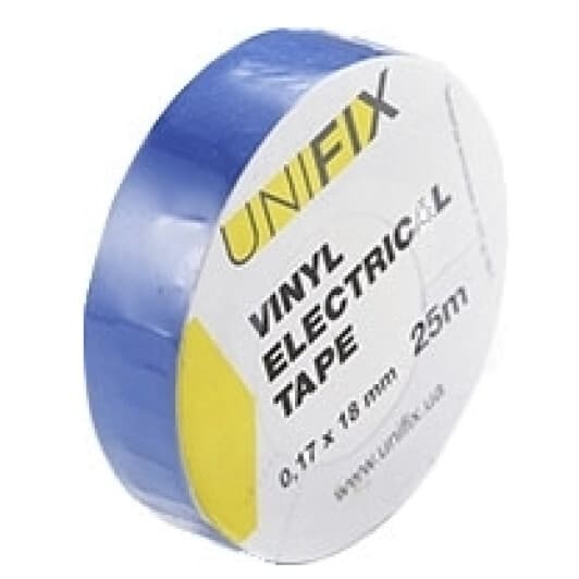 Изолента UNIFIX ETU-25BLUE синий ПВХ 18 мм х 25 м