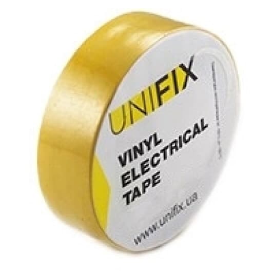 Изолента UNIFIX ETU-10YELLOW желтый ПВХ 18 мм х 10 м