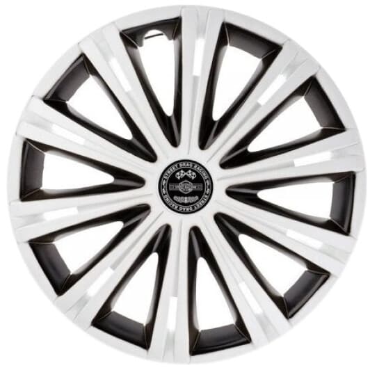 Комплект колпаков на колеса Star Giga цвет белый + черный R13