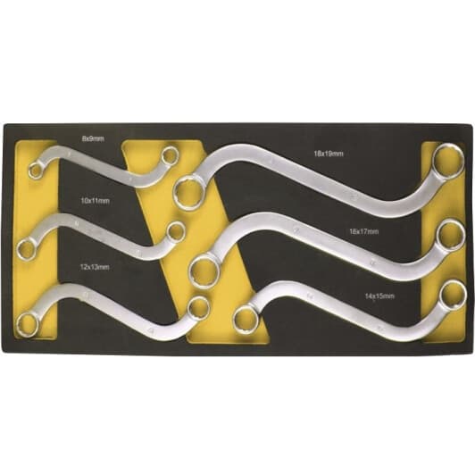 Набор ключей накидных Starline NRF1.ET75 8x9-18x19 мм 6 шт